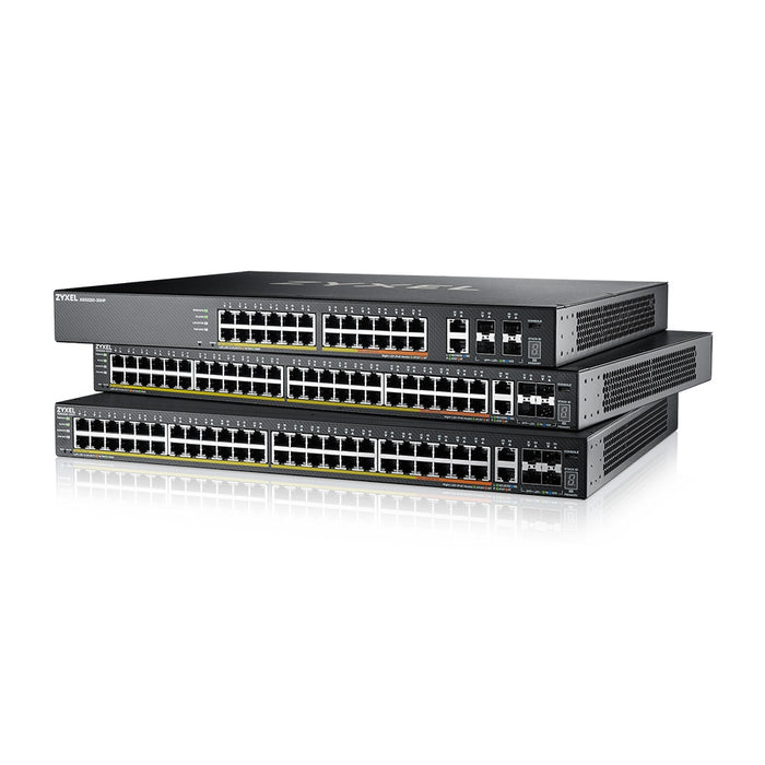 Zyxel XGS2220-30HP, Managed, L3, Gigabit Ethernet (10/100/1000), Power over Ethernet (PoE), Rack mounting