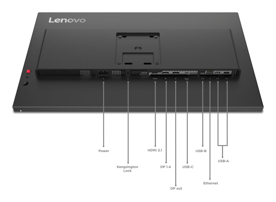 Lenovo ThinkVision P27QD-40 Monitor, 68.6 cm (27"), 2560 x 1440 pixels, Quad HD, LED, 6 ms, Black