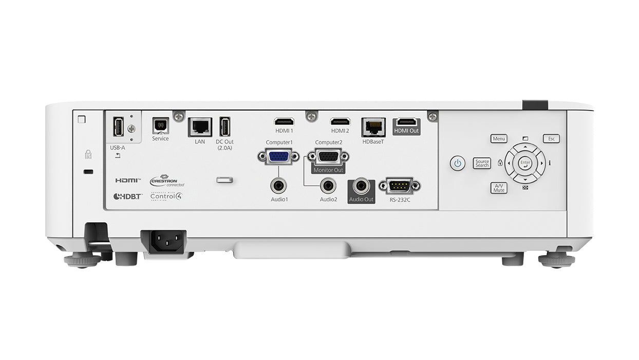 Epson EB-L530U, 5200 ANSI lumens, 3LCD, WUXGA (1920x1200), 2500000:1, 16:10, 1270 - 12700 mm (50 - 500")