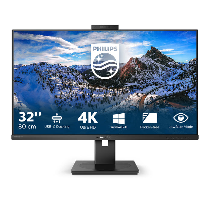 Philips P Line 329P1H/00, 80 cm (31.5"), 3840 x 2160 pixels, 4K Ultra HD, LED, 4 ms, Black