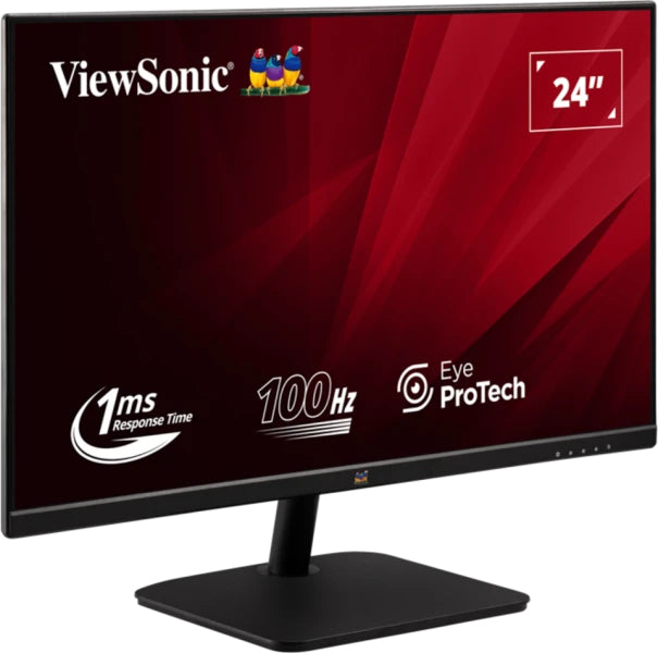 Viewsonic Value Series VA2432-MHD-3, 61 cm (24"), 1920 x 1080 pixels, Full HD, LED, 1 ms, Black
