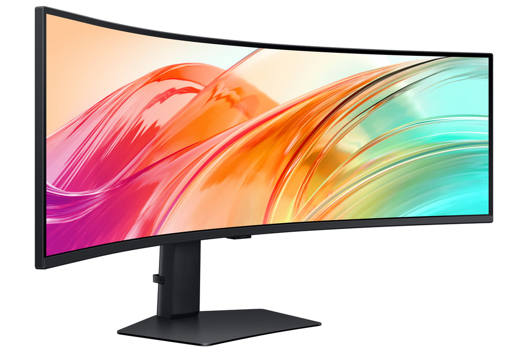 Samsung S95UC, 124.5 cm (49"), 5120 x 1440 pixels, Dual QHD, LCD, 5 ms, Black