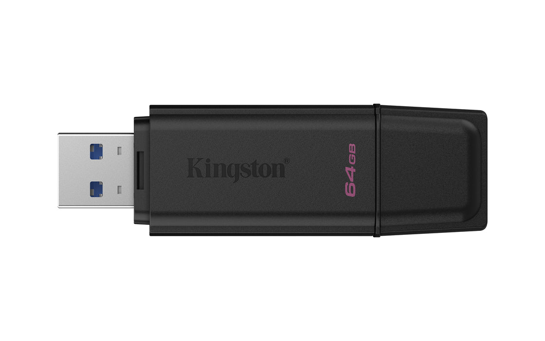 Kingston Technology DataTraveler 64GB Portable USB 3.2 Gen 1 Exodia Black, 64 GB, USB Type-A, 3.2 Gen 1 (3.1 Gen 1), Cap, 8.96 g, Black