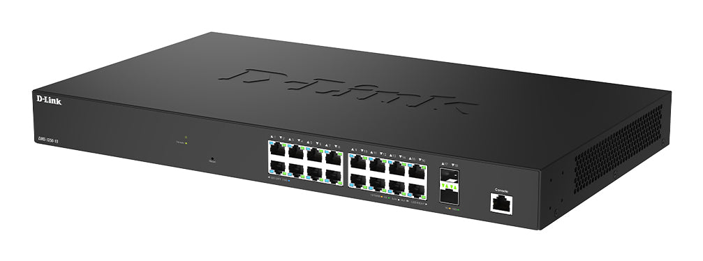 D-Link 18-Port 2.5G Multi-Gigabit Smart Managed Switch with 2 x 10G SFP+ Ports, Managed, L2+, 2.5G Ethernet (100/1000/2500), Rack mounting