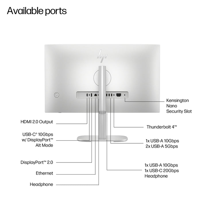 HP EliteStudio 8 All-in-One G1i 23.8 inch Desktop AI PC, 60.5 cm (23.8"), Full HD, Intel Core Ultra 5, 16 GB, 512 GB, Windows 11 Pro