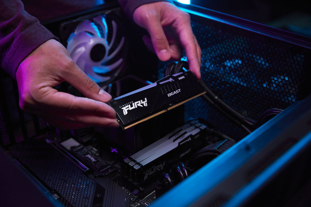 Kingston Technology FURY Beast 32GB 5600MT/s DDR5 CL36 DIMM (Kit of 2) RGB, 32 GB, 2 x 16 GB, DDR5, 288-pin DIMM