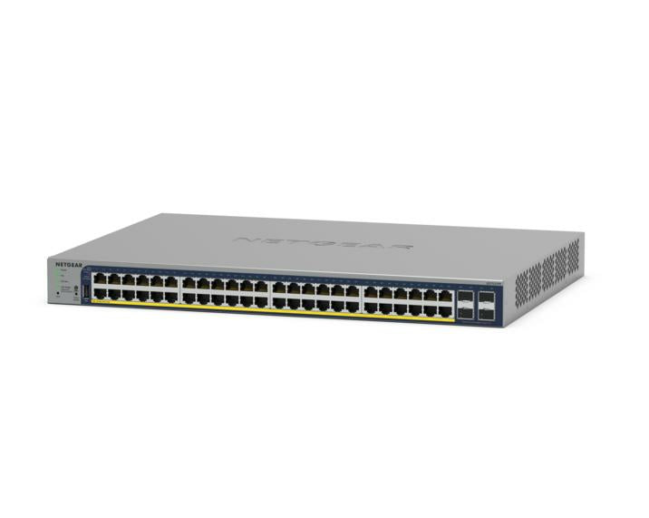 NETGEAR GS728TP, Managed, L2/L3/L4, Gigabit Ethernet (10/100/1000), Power over Ethernet (PoE), Rack mounting