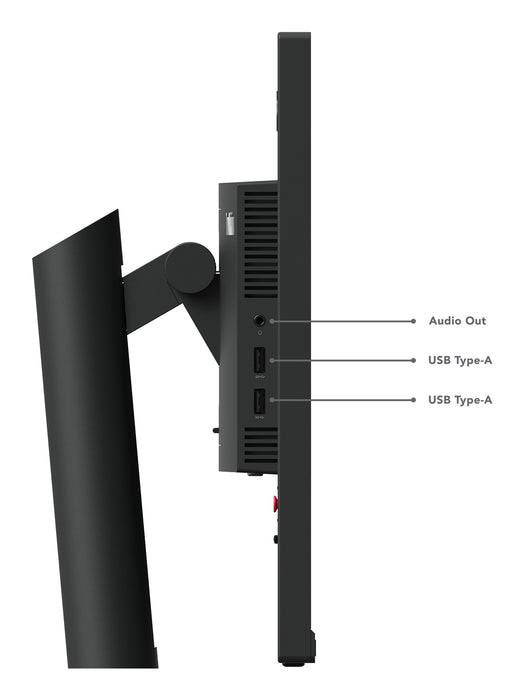 Lenovo ThinkVision T24i-30, 60.5 cm (23.8"), 1920 x 1080 pixels, Full HD, LED, 6 ms, Black