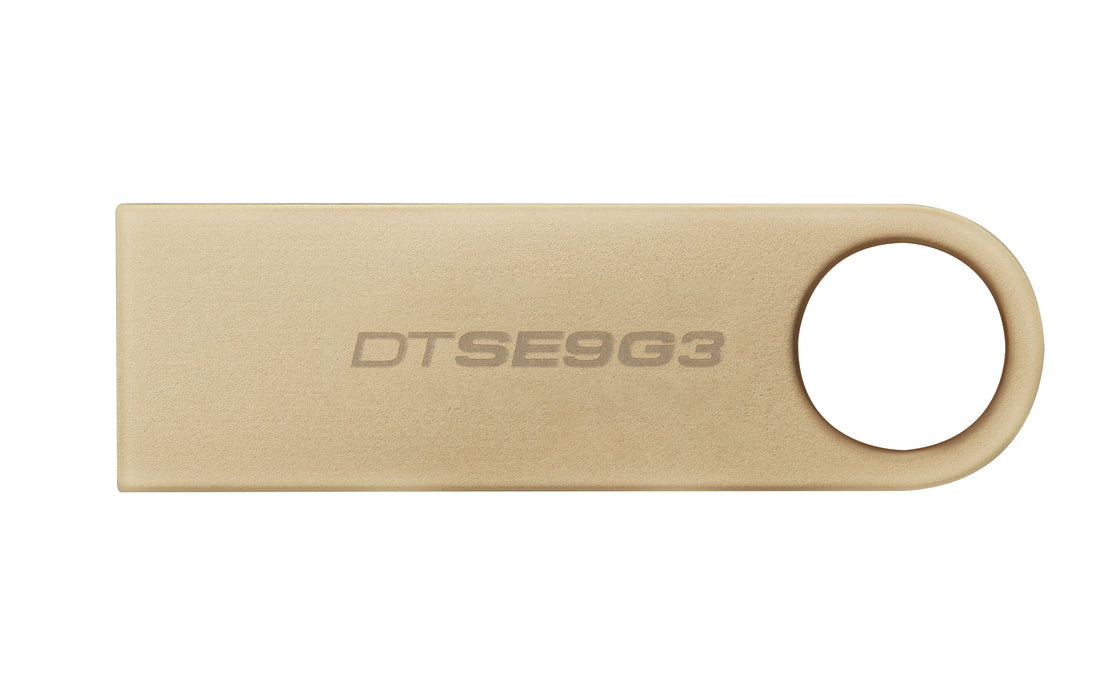 Kingston Technology DataTraveler 256GB 220MB/s Metal USB 3.2 Gen 1 SE9 G3, 256 GB, USB Type-A, 3.2 Gen 1 (3.1 Gen 1), 220 MB/s, Capless, Gold