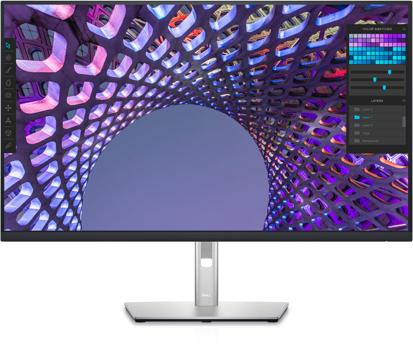 DELL P Series P3223QE, 80 cm (31.5"), 3840 x 2160 pixels, 4K Ultra HD, LCD, 8 ms, Black