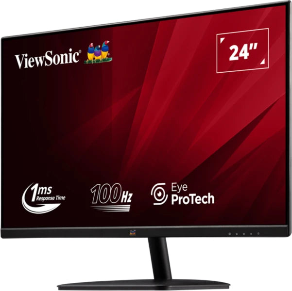 Viewsonic Value Series VA2432-MHD-3, 61 cm (24"), 1920 x 1080 pixels, Full HD, LED, 1 ms, Black