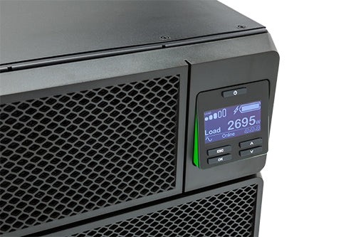 APC Smart-UPS On-Line SRT8KRMXLI - 8kW/VA, 6x C13 + 4x C19 + hardwire 1phase output, rack mountable, Embedded NMC, Double-conversion (Online), 8 kVA, 8000 W, Sine, 100 V, 476 V