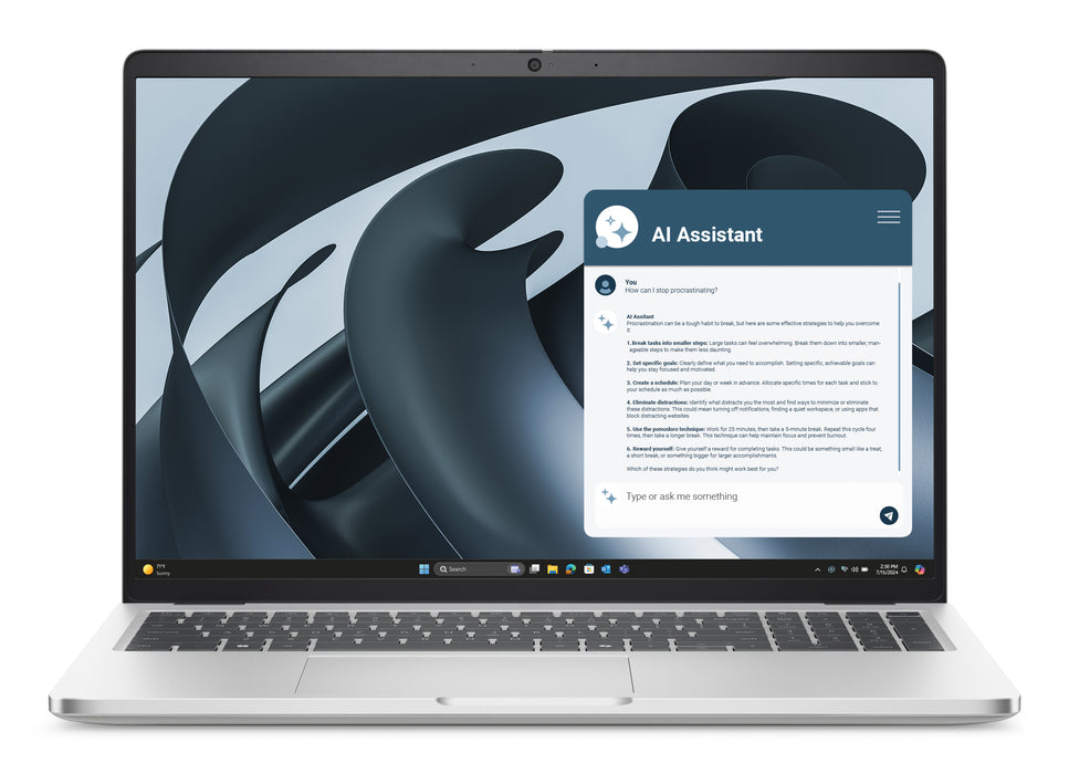 DELL Pro 16 Plus PB16255, AMD Ryzen™ AI 5, 3.4 GHz, 40.6 cm (16"), 1920 x 1200 pixels, 16 GB, 512 GB