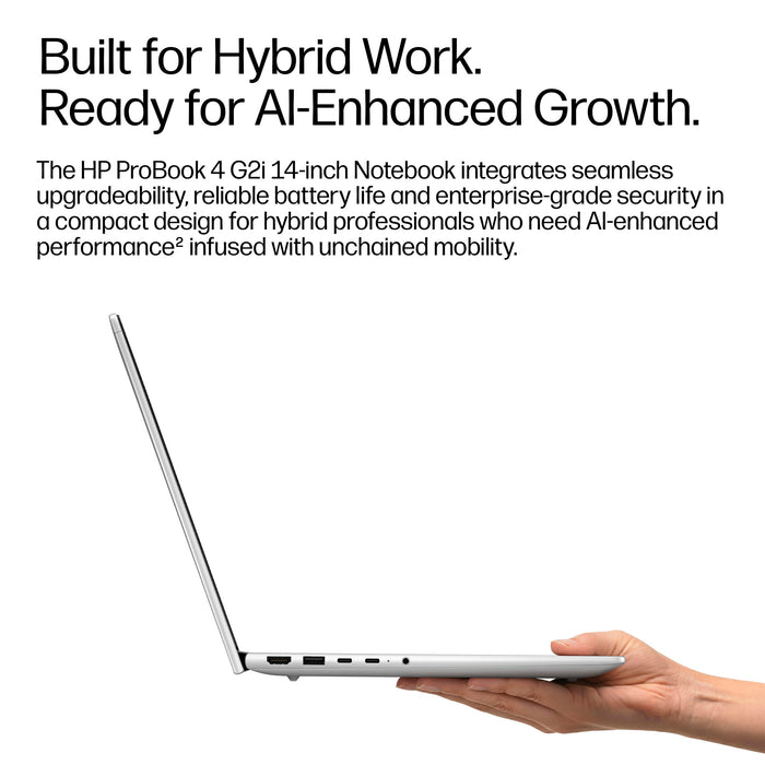 HP ProBook 4 G2i 14 AI PC, Intel Core 7, 1.5 GHz, 35.6 cm (14"), 1920 x 1200 pixels, 16 GB, 512 GB