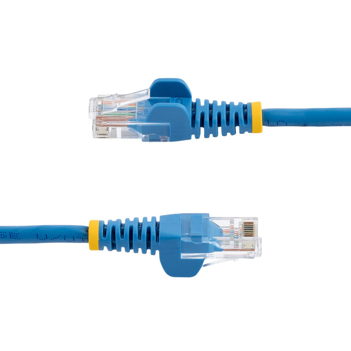 StarTech.com Cat5e Ethernet Patch Cable with Snagless RJ45 Connectors - 0.5 m, Blue, 0.5 m, Cat5e, U/UTP (UTP), RJ-45, RJ-45, Blue