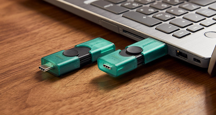 Kingston Technology DataTraveler 128GB USB-A + USB-C 3.2 Gen 1 DuoG2, 128 GB, USB Type-A / USB Type-C, 3.2 Gen 1 (3.1 Gen 1), Cap, 10 g, Black, Green