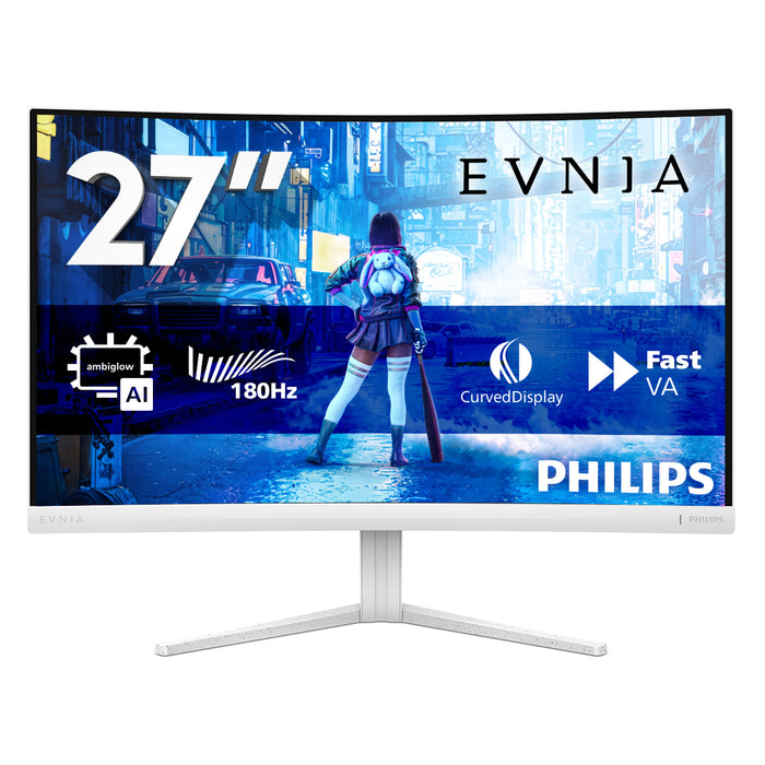Philips Evnia 5000 27M2C5201L/00, 68.6 cm (27"), 1920 x 1080 pixels, Full HD, LCD, 1 ms, White