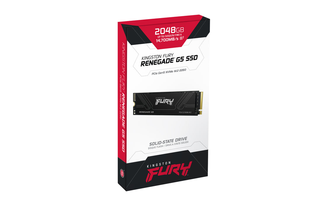 Kingston Technology 2T FURY RENEGADE G5 M.2 2280 NVMe SSD, 2 TB, M.2, 14700 MB/s