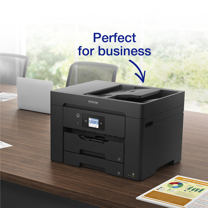 Epson WorkForce WF-7830DTWF, Inkjet, Colour printing, 4800 x 2400 DPI, A3, Direct printing, Black