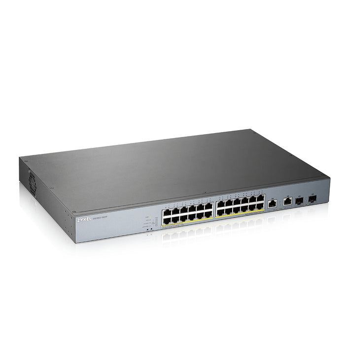 Zyxel GS1350-26HP, Managed, L2, Gigabit Ethernet (10/100/1000), Power over Ethernet (PoE), Rack mounting