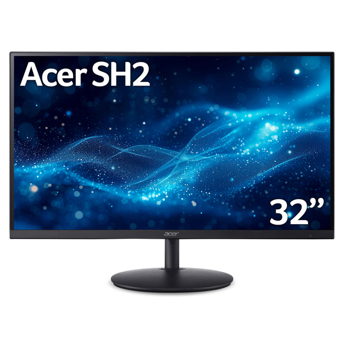 Acer S2 SH322QUA 31.5" ZeroFrame IPS WQHD LED Monitor, 80 cm (31.5"), 2560 x 1440 pixels, Wide Quad HD, LED, 1 ms, Black