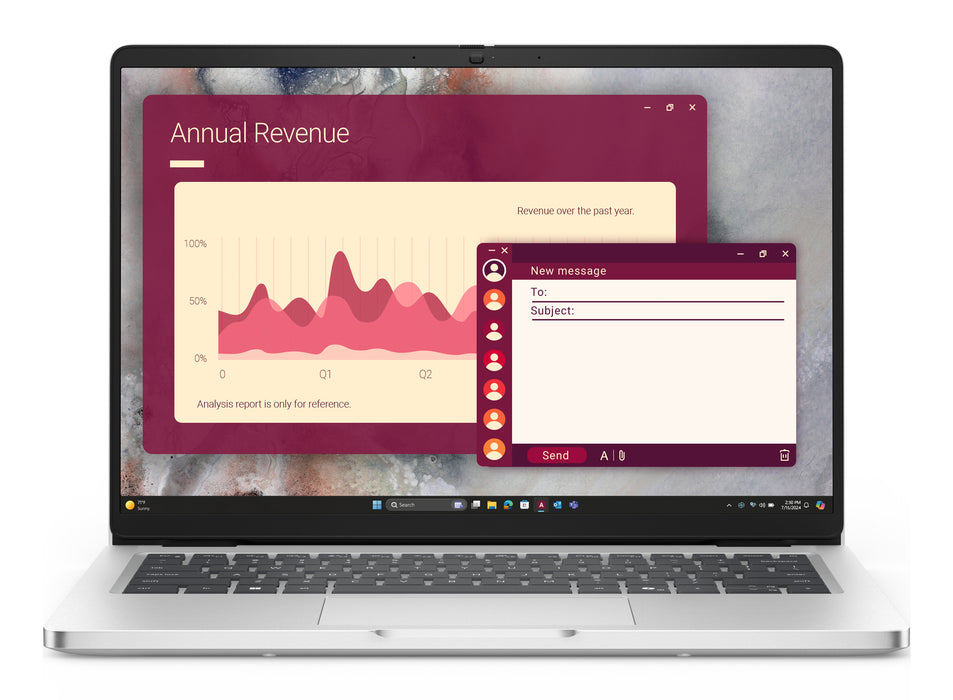 DELL Pro 14 PC14250, Intel Core Ultra 7, 35.6 cm (14"), 1920 x 1200 pixels, 16 GB, 512 GB, Windows 11 Pro