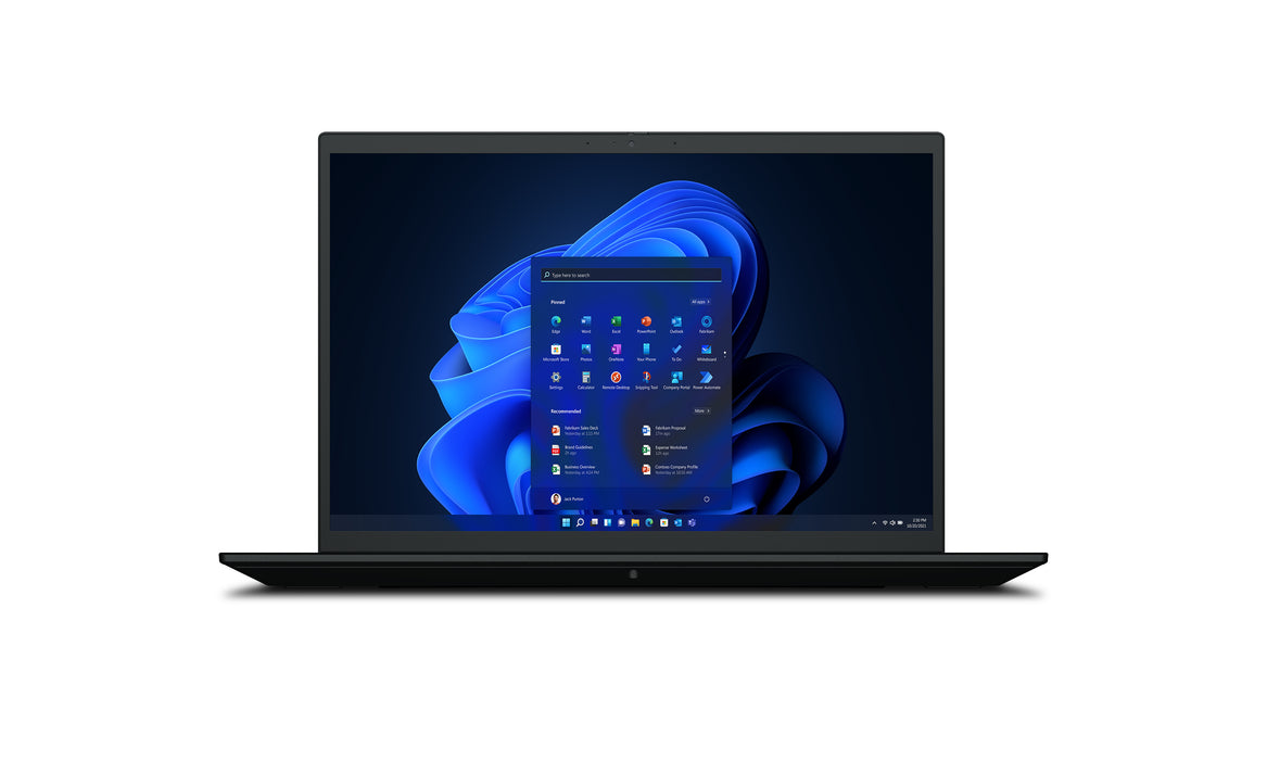 Lenovo ThinkPad P1 Gen 5, Intel® Core™ i7, 40.6 cm (16"), 2560 x 1600 pixels, 16 GB, 512 GB, Windows 11 Pro