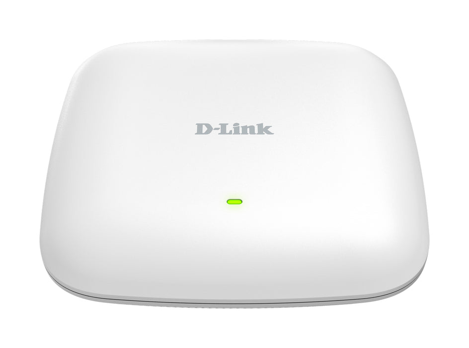 D-Link AX3000 Wi-Fi 6 Dual-Band PoE Access Point, 2.4 GHz, 5 GHz, 3000 Mbit/s, SNMP, SNMPv2, SNMPv3, WEP, WPA, WPA2, WPA3, 10,100,1000,2500 Mbit/s