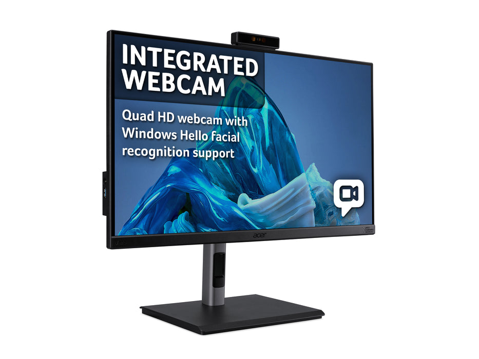 Acer Vero B7 Vero B247YD3 - 24" Full HD, 100Hz Refresh, 4ms Response, HDR10, ZeroFrame Computer Monitor, 60.5 cm (23.8"), 1920 x 1080 pixels, Full HD, LCD, 4 ms, Black