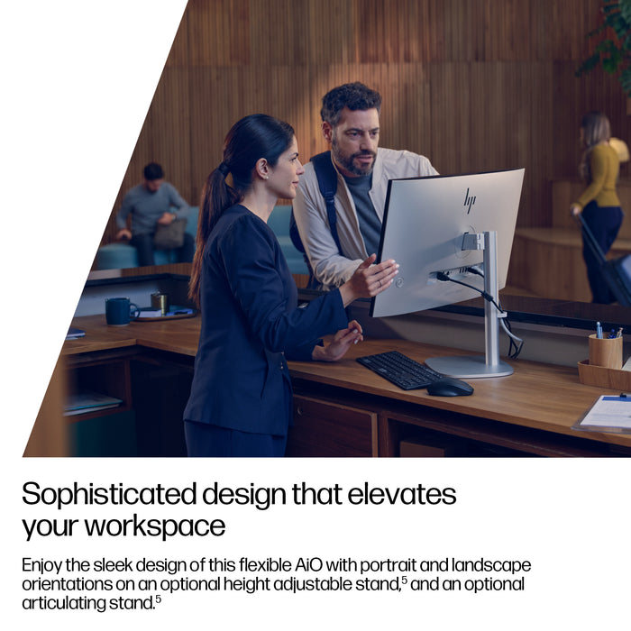 HP EliteStudio 8 All-in-One G1i 23.8 inch Desktop AI PC, 60.5 cm (23.8"), Full HD, Intel Core Ultra 7, 24 GB, 512 GB, Windows 11 Pro