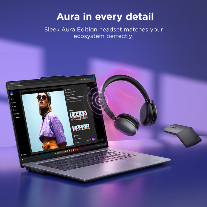Lenovo 4XD1V23301, Wired & Wireless, Office/Call center, 20 - 20000 Hz, 153 g, Headset, Grey