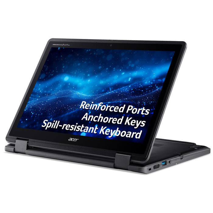 Acer TravelMate Spin B3 TMB312RN-31 N250 8GB/256GB W11P EDU, Intel® N, 1.3 GHz, 31 cm (12.2"), 1920 x 1200 pixels, 8 GB, 256 GB