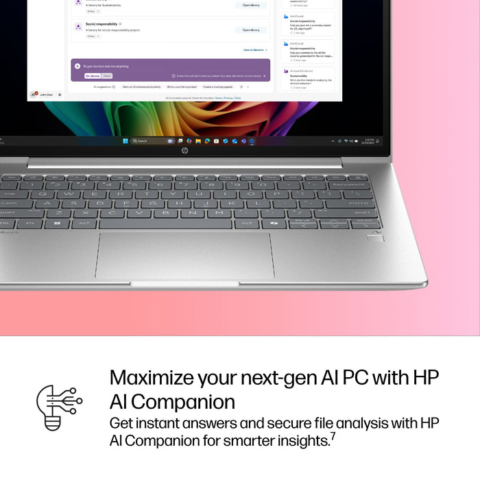 HP ProBook 4 G1q Next Gen AI PC, Qualcomm Snapdragon, 35.6 cm (14"), 1920 x 1200 pixels, 16 GB, 512 GB, Windows 11 Pro