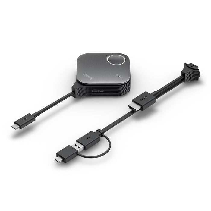 BenQ InstaShow VS25, Desktop, Black, External, 2 dBi, 802.11a, 802.11b, 802.11g, Wi-Fi 4 (802.11n), Wi-Fi 5 (802.11ac), Wi-Fi 6 (802.11ax), 2400 Mbit/s