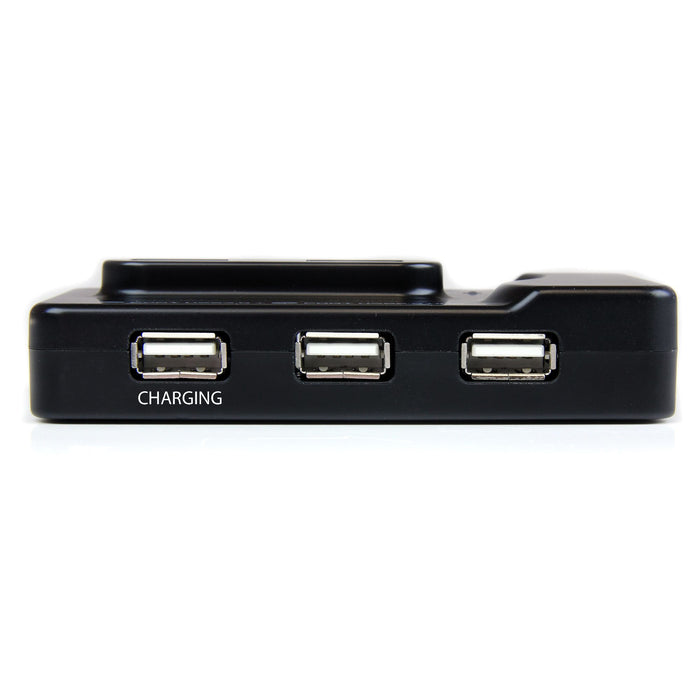 StarTech.com 6 Port USB 3.0 / USB 2.0 Combo Hub with 2A Charging Port – 2x USB 3.0 & 4x USB 2.0, USB 3.2 Gen 1 (3.1 Gen 1) Type-B, USB 3.2 Gen 1 (3.1 Gen 1) Type-A, 4800 Mbit/s, Black, Plastic, DC