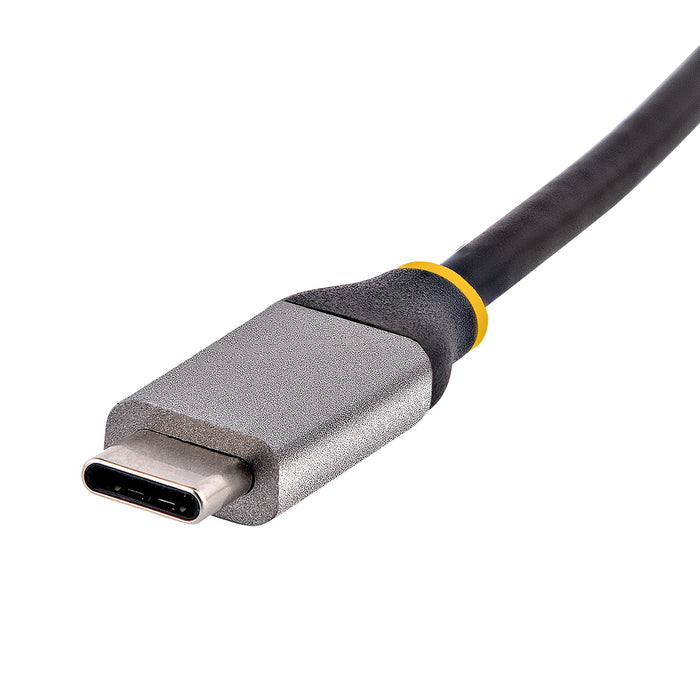 StarTech.com USB-C to Ethernet Adapter, USB 3.0 to Gigabit Ethernet Network Adapter, 10/100/1000 Mbps, USB-C to RJ45 Ethernet Adapter (GbE), 12in Attached Cable, Driverless Install, Wired, USB Type-C, Ethernet, 5000 Mbit/s, Black, Grey