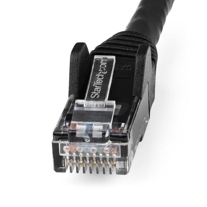 StarTech.com 3m CAT6 Ethernet Cable - LSZH (Low Smoke Zero Halogen) - 10 Gigabit 250Mhz 100W PoE RJ45 10GbE UTP Network Patch Cord Snagless with Strain Relief - Black, CAT 6, ETL Verified, 24AWG, 3 m, Cat6, U/UTP (UTP), RJ-45, RJ-45, Black