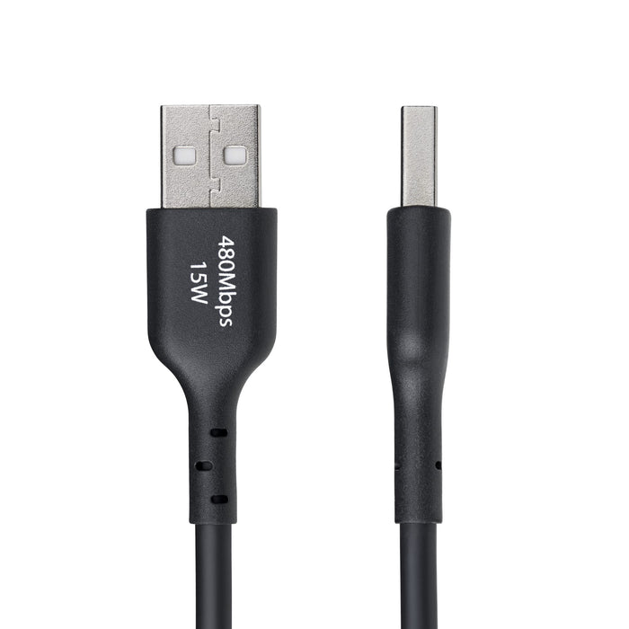 StarTech.com 3m (9.8ft) USB-A to USB-C Charging Cable, Charge & Sync, 3A, USB 2.0, TPE Jacket - Black USB Charging Cord, 3 m, USB A, USB C, USB 2.0, 0.48 Gbit/s, Black