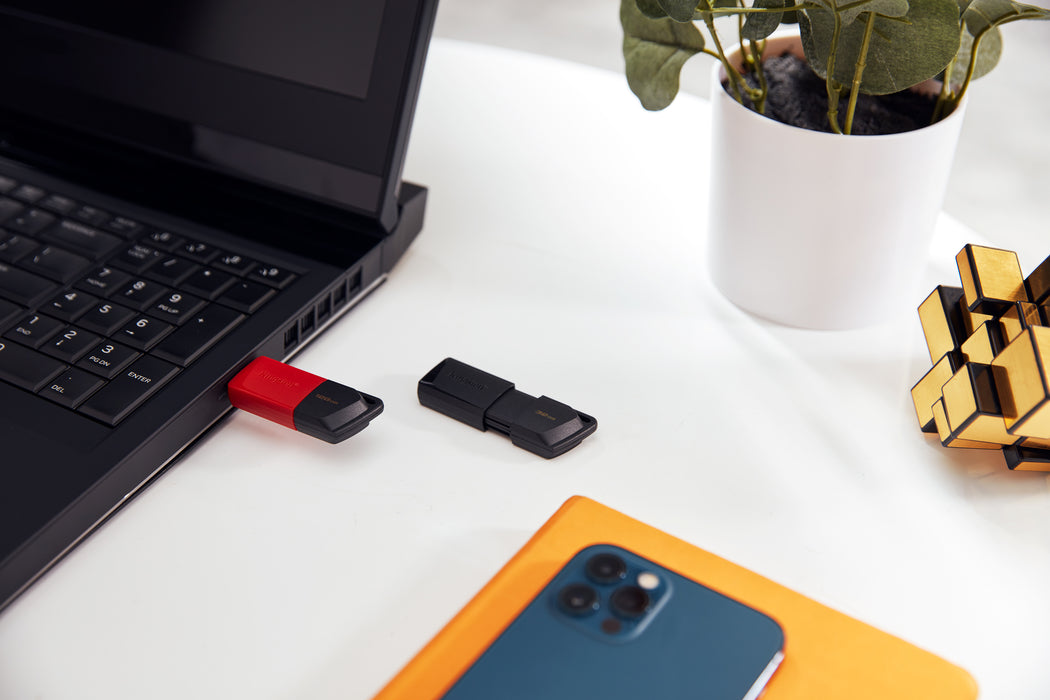 Kingston Technology DataTraveler 128GB USB3.2 Gen1 Exodia M (Black + Red), 128 GB, USB Type-A, 3.2 Gen 1 (3.1 Gen 1), Slide, 10 g, Black, Red