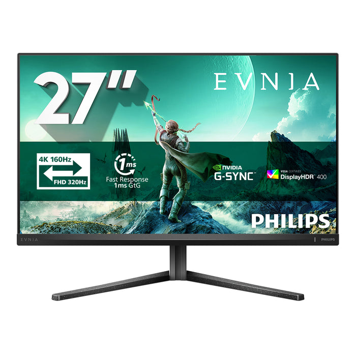 Philips Evnia 3000 27M2N3800A/00, 68.6 cm (27"), 3840 x 2160 pixels, 4K Ultra HD, LCD, 1 ms, Black