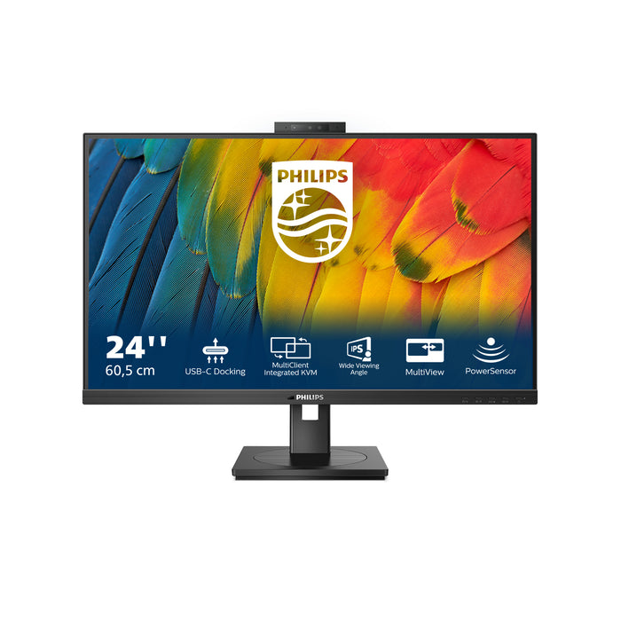 Philips 5000 series 24B1U5301H/00, 60.5 cm (23.8"), 1920 x 1080 pixels, Full HD, LCD, 4 ms, Black
