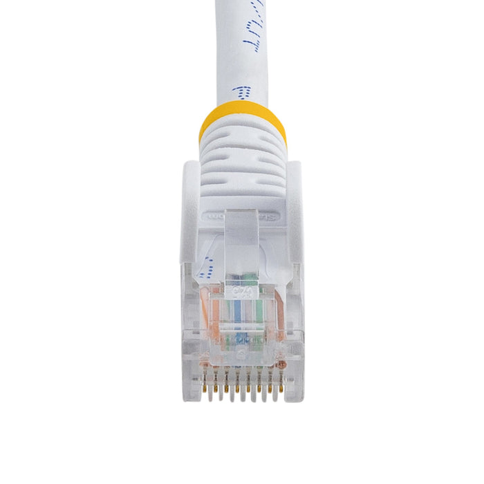 StarTech.com Cat5e Ethernet Patch Cable with Snagless RJ45 Connectors - 5 m, White, 5 m, Cat5e, U/UTP (UTP), RJ-45, RJ-45, White